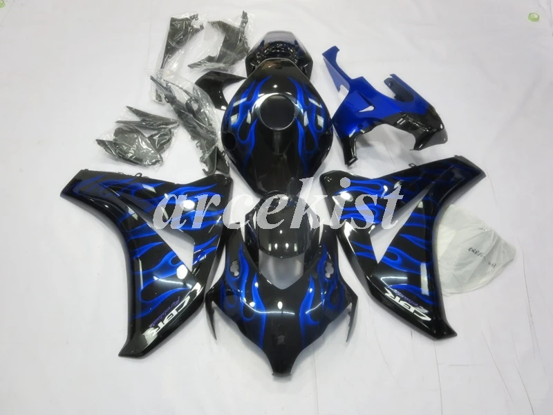 blue flame 4 подарки ABS(литьевая форма) мотоцикл обтекатель кузова Набор для Honda CBR1000RR 2008 2009 2010 2011 EUROBET - Цвет: blue flame