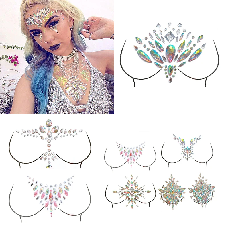 3D хрустальные блестящие украшения Временная татуировка стикер Женский лицо тело драгоценные камни фестиваль украшение вечерние Макияж Красота татуировки стикер s