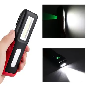 

Magnetic Portable USB Rechargeable LED COB Flashlight Work Light Torch Light