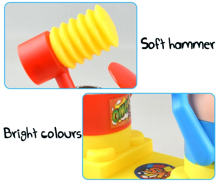 Hand Press Double Hammer Beat Parent-child Toy Interactive Battle Villain Educational Desk Toys For Chidlren Gift Gag Fun Versus