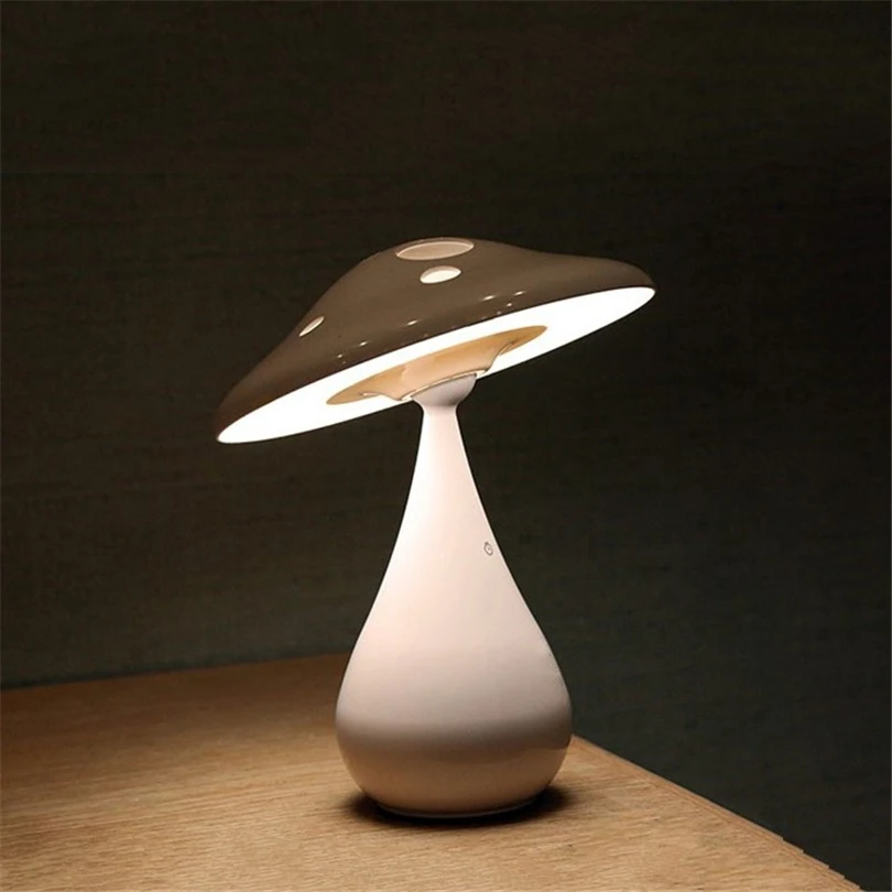 Modern Creative Mushroom Table Lamp Led Bedroom Bedside Nightlight Charged Touch Switch Home Deco Art Air Purification Lighting Led Table Lamps Aliexpress