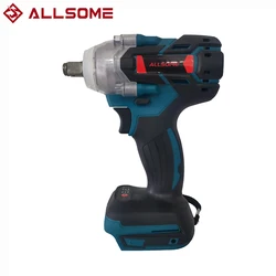 ALLSOME – tournevis électrique 18V 520N.m, clé à chocs sans balais, perceuse, pilote pour batterie Makita 
