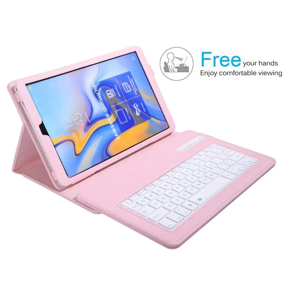 Съемный Bluetooth для samsung Tab A 10,1 T590 T595 Клавиатура чехол Подставка для samsung Tab A T590 T595 Беспроводная крышка клавиатуры