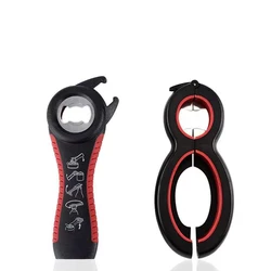 Multifunctional 6-in-1 Bottle and Jar Opener with Non-Slip Grip (2 pcs set C)