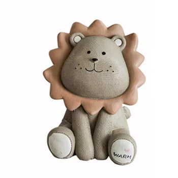 

Nordic Style Personality Lion Save Money Piggy Bank Living Room Wine Cabinet TV Cabinet Animal Home Decor A1279