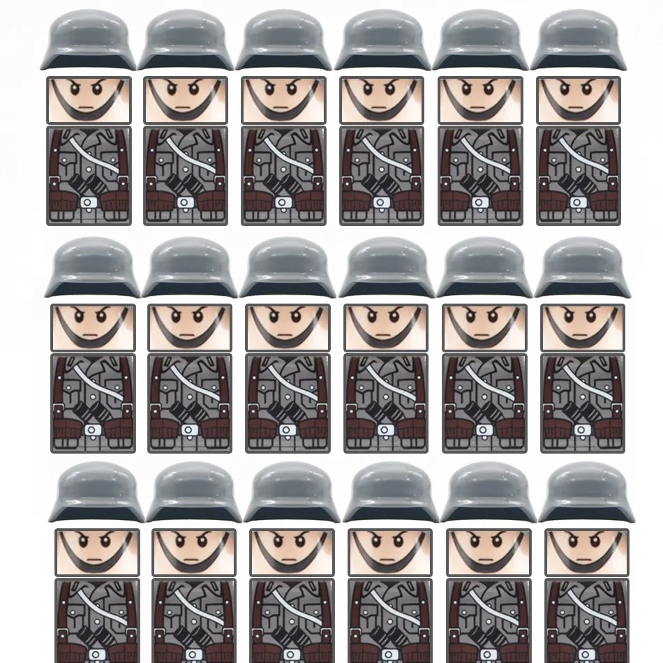 18pcs/lots Soldier MOC Guns City Figures SWAT DIY Building Blocks Playmobil Military Weapons Parts Brick Mini Toys | Игрушки и хобби