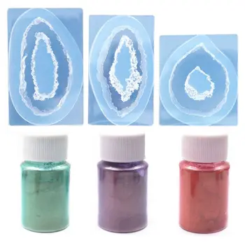 

Pendent Craft Epoxy mold set UV Resin Crystal Epoxy Transparent Silicone Mold Flash Powder DIY Handmade Jewelry Making Set