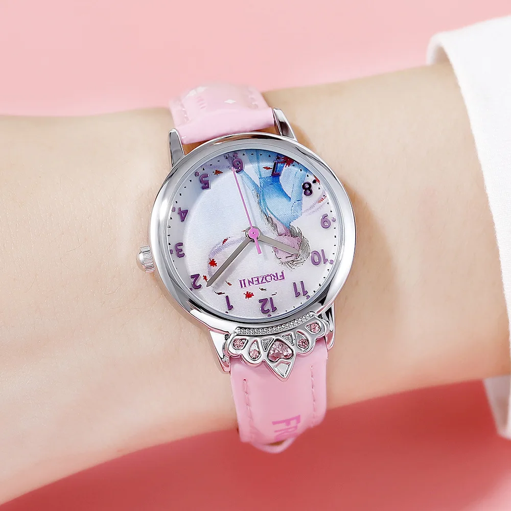 Женские кварцевые наручные часы Disney Minnie повседневные водонепроницаемые женские