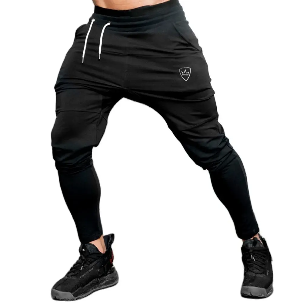 Pantalones De Chándal De Algodón Ropa Informal, Para Entrenamiento De Culturismo, Gimnasio, Fitness, Color Negro - Pantalones - AliExpress