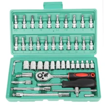 Outil professionnel d'entretien Automobile monté sur véhicule/Kit combiné de réparation Automobile Portable 46 pièces // outils à main