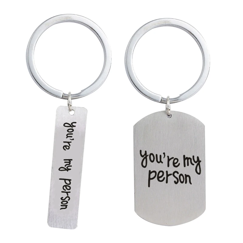 

Greys Anatomy Key Rings You Are My Person Key Chains You Will Always Be My Person Keyring For Lover Wife Car Key Finder Backpack
