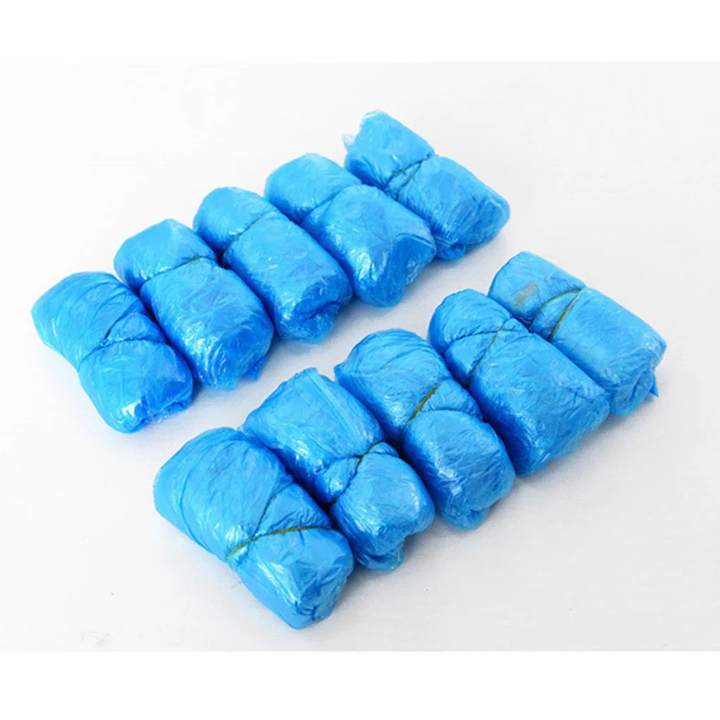 100 шт одноразовые бахилы крытые защитные домашние полы на открытом воздухе