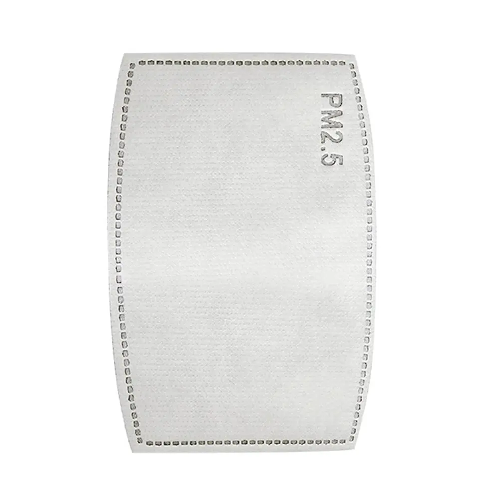 

Pm2.5 Filter 5 Layers Protective Filter Activated Carbon Mask Filter 3D Fitting Design Breathable Filtration 100 Pcs
