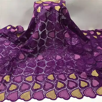 

new arrivals Bazin Riche Lace Fabric Nigerian Unique Pattern Basin with stones For Garment party Material long Dresses Purple