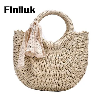 

Finiluk Women Tote Bag Fashion Bottega Veneta Ladies Woven Bags Casual Half Moon Shoulder Bag Handbags BIZ175 PM49
