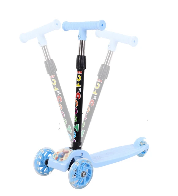 Children's Kick Scooter Folding Skateboard 3 Glowing Wheels Adjustable Scooter Exercise Toys Scooter Outdoor toys For Boy Girl 3