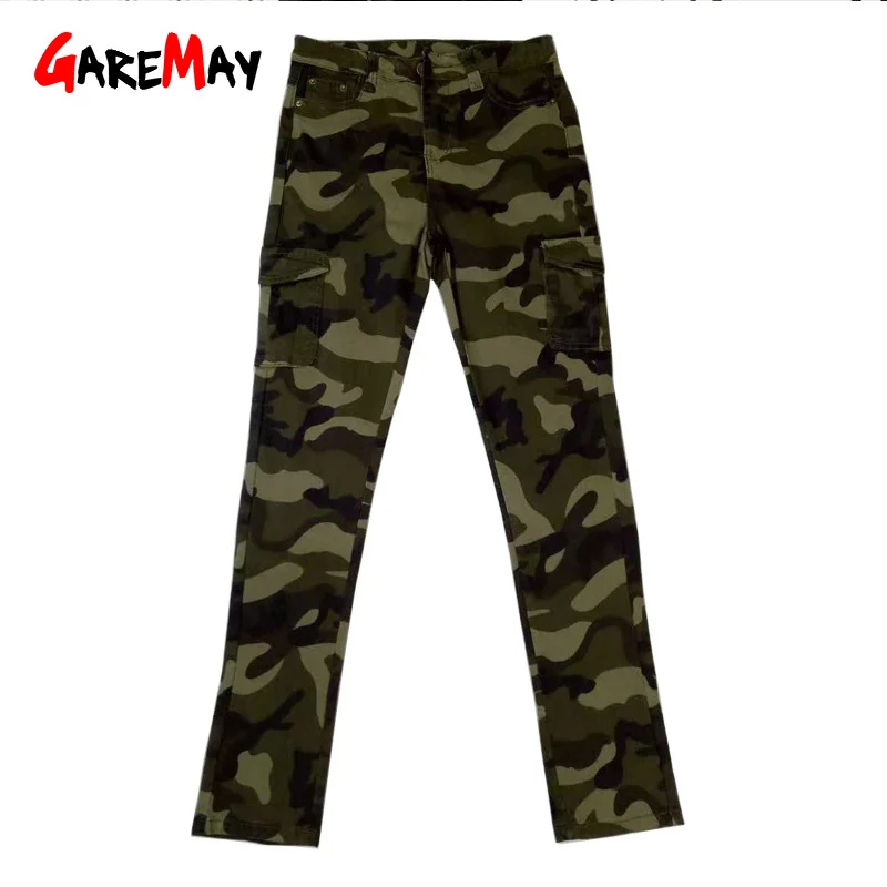 Женские брюки карго в стиле милитари с высокой талией 7Xl размера плюс, женские армейские брюки, женские камуфляжные повседневные брюки