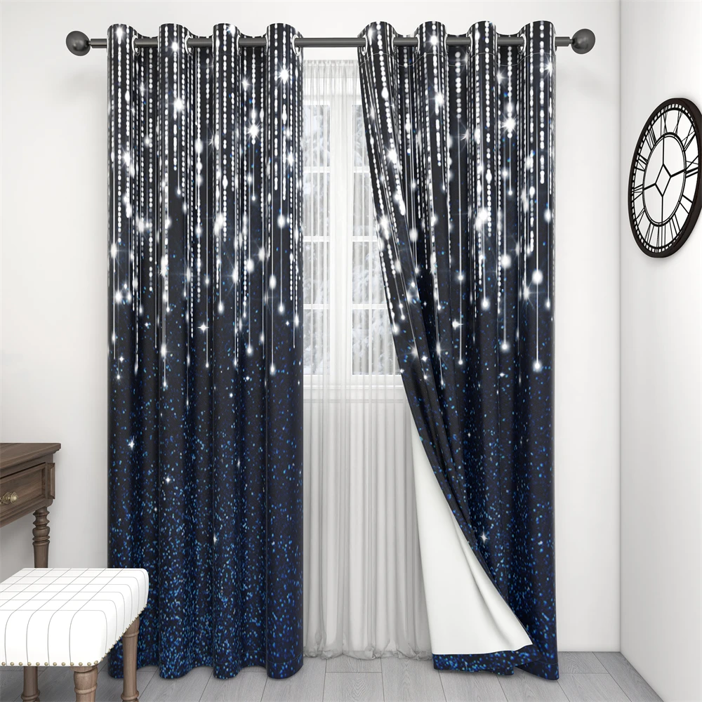 NICETOWN 1pc Curtains Booth Backdrop Birthday Backdrops Shiny Wedding Background Party Decoration Curtain for living room luxury
