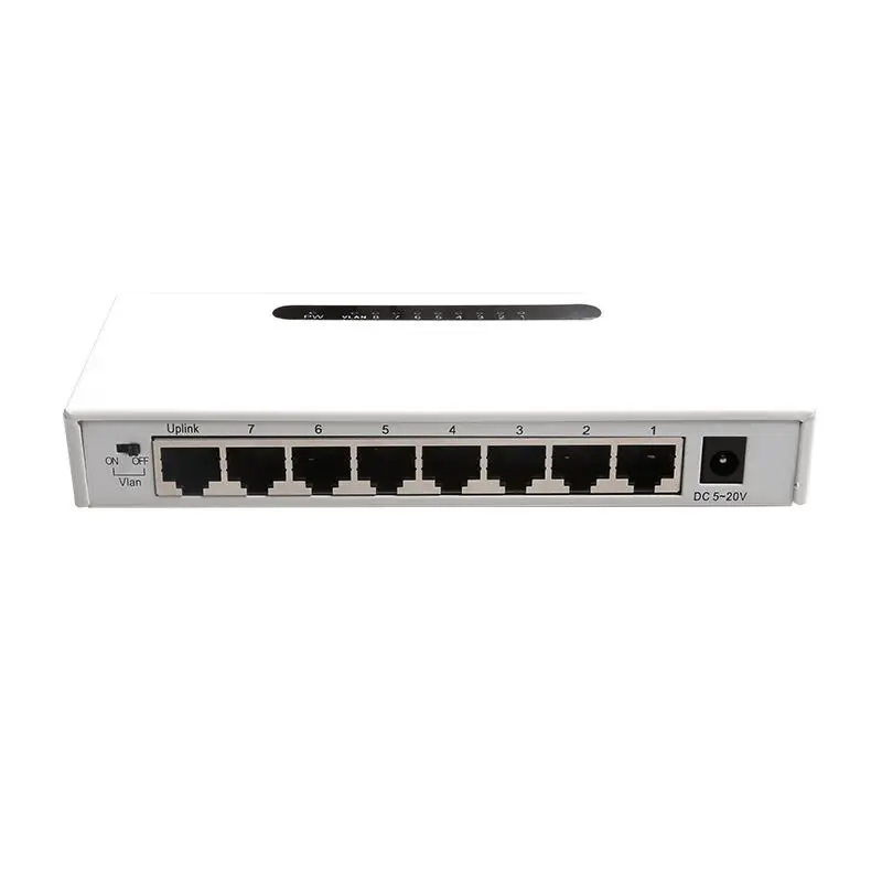 Diewu 8 Порты и разъёмы Gigabit Ethernet сетевой коммутатор Gigabit 10/100/1000 Мбит Настольный концентратор Lan полный/полудуплекс Ethernet-коммутатор(по ТИХООКЕАНСКОМУ летнему времени США