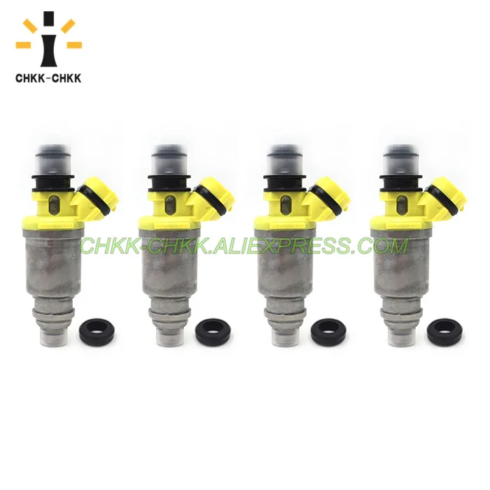Травяно-зеленый CHKK-CHKK 23250-74040 23209-74040 Топливная форсунка для TOYOTA MR2/Celica/RAV4 2.0L 3S-FE 2.2L 5S-FE - Цвет: Травяно-зеленый