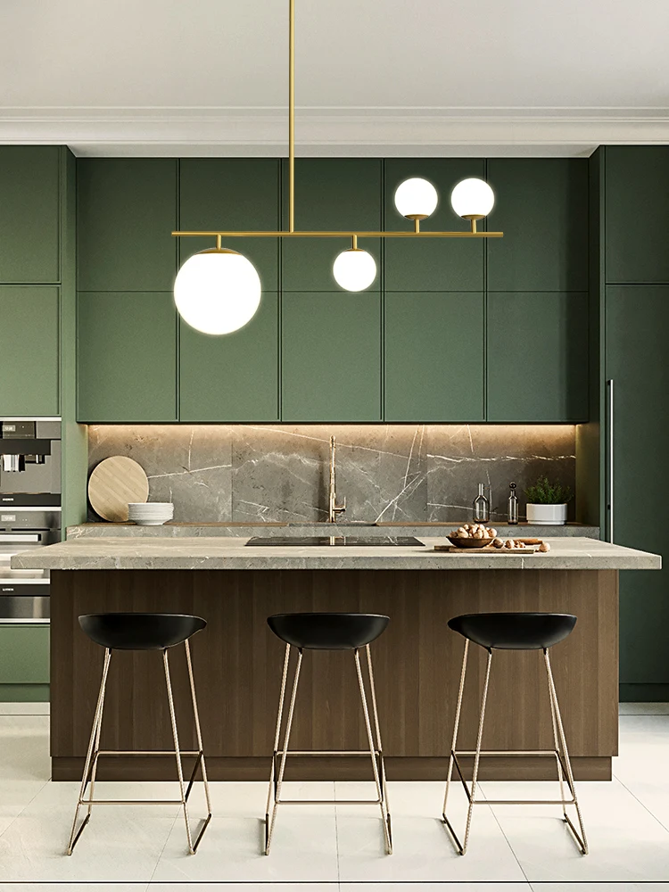 Modern simplicity LED Chandelier lighting Nordic Black/Golden kitchen Decor lamps Dining room Island Hanging lights