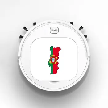 

Robot Vacuum Cleaner Intelligent Automatic Mopping Clean Robot for Hard Floor Carpet Portugal Flag Map Personality
