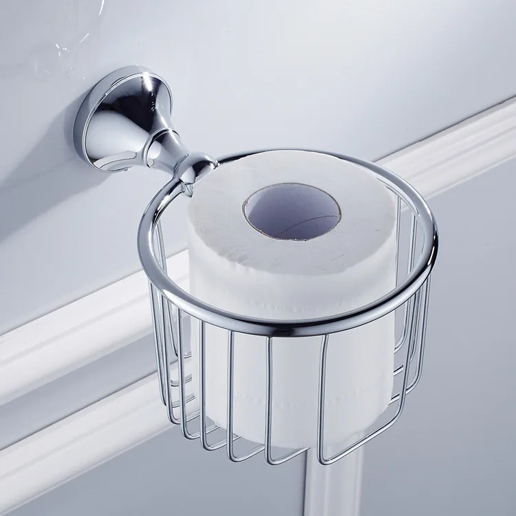 

Sanitary Ware Hardware Accessories Manufacturers Direct Selling I Simple Copper Material Chrome Color zhi jin lou Wholesale Can