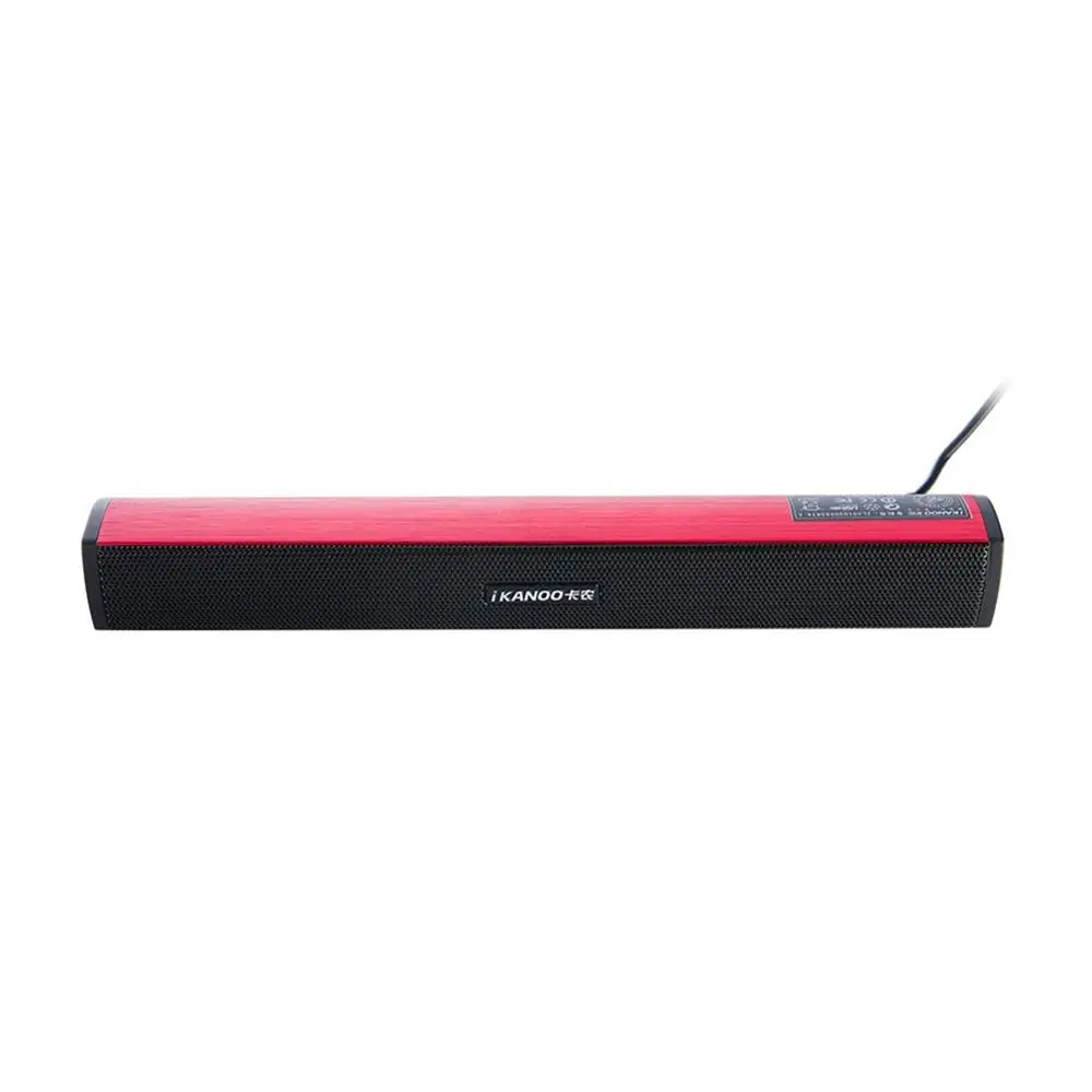 N12 портативный и Мини Профессиональный USB источник питания цифровой динамик USB аудио вход с подставкой Держатель для ноутбука - Цвет: Красный