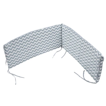 

Breathable Crib Bumper Pads Washable Padded Crib Liner Set for Baby Boys Girls Safe Bumper