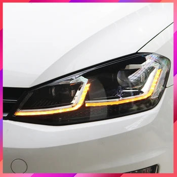

Car headlight assembly for 13-19 Volkswagen Golf 7 7.5 headlights modified xenon lamp Glof7LED daytime running light