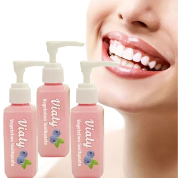 

30/100ml Stain Removal Whitening Toothpaste Blueberry Flavor Cleaning Hygiene Oral Care Fresh Tooth Paste Fight Bleeding Gums