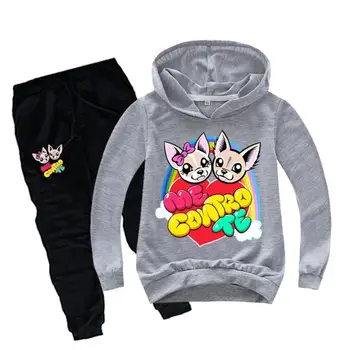 

2-16Y Youtube Me Contro Te Clothes Set Kids Tracksuit Boys Sport Suit Girls Teen Long Sleeve Sweatshirt Hoodies Pants 2pcs Set