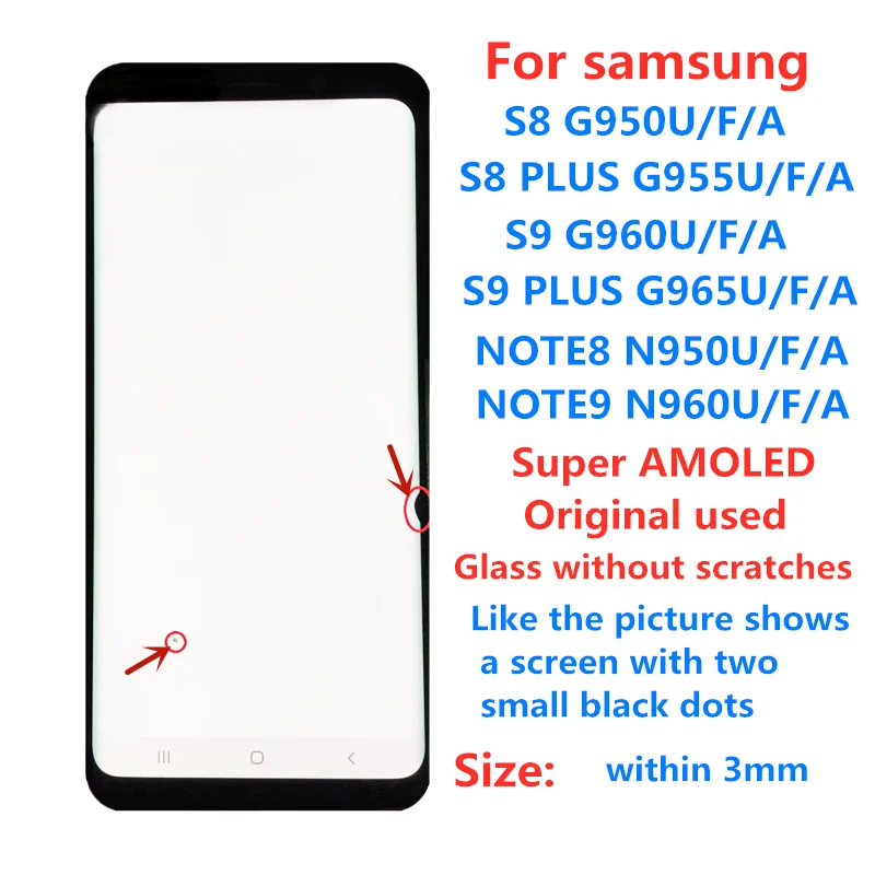 For Samsung S8 S8PLUS S9 S9PLUS NOTE8 NOTE9 s8+s9+ lcd touch display screen assembly Original Super AMOLED | Мобильные телефоны и
