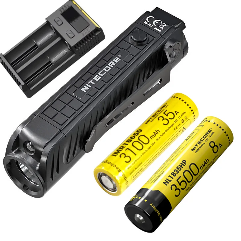 Тактический фонарик NITECORE P18 CREE XHP35 HD max 1800 люмен дальность луча 182 м фонарь улицы