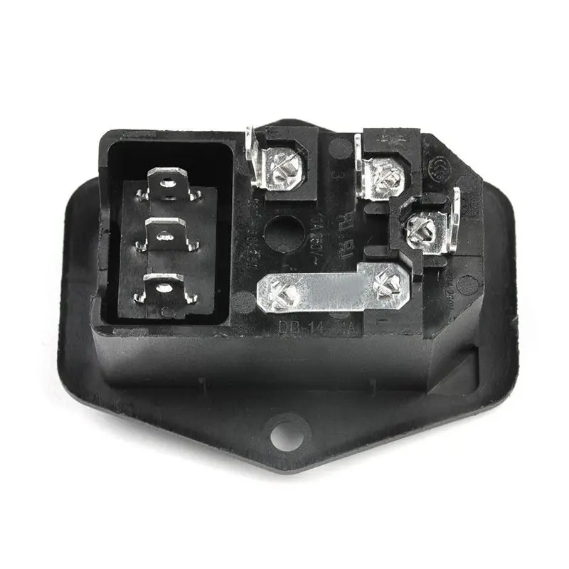 3 Pin Iec320 C14 Ac Вход штекер разъем питания с предохранителем 10 А 250 В