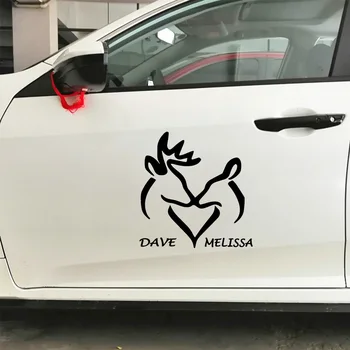 

NEW Antlers Car Sticker Vinyl Auto Sticker Oil Tank Cover Car Styling Custom Sticker