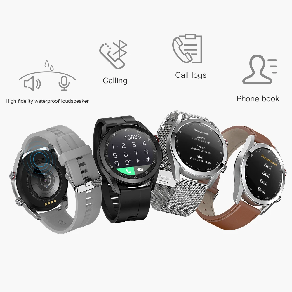 2021 L19 Смарт часы Для мужчин IP68 Водонепроницаемый ЭКГ вызовов через Bluetooth крови