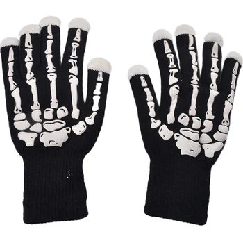

LED Funny Luminous Gloves Christmas Halloween Bar Applicable Props Seven Colors Randomly Change Light-Emitting Toy Children Gift