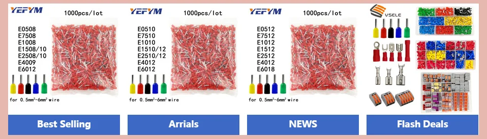 HSC8 6-6A обжимные плоскогубцы 0,25-6 мм2 23-10AWG с 1020 700 шт. Тип трубки тип иглы терминал обжимной мини-давление провода инструменты