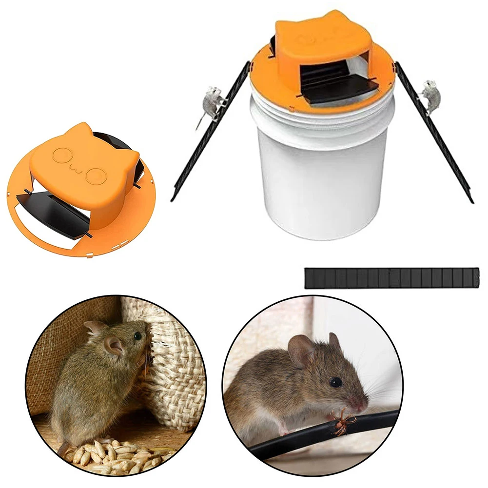 Flip N Slide Bucket Lid Mouse Rat Trap Mouse Trap Bucket Mousetrap Multi Catcher 