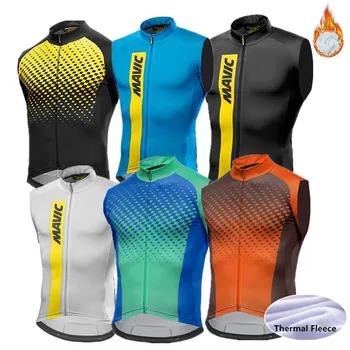 

nw Winter wool thermal sleeveless cycling vest Mtb bike keep warm pro Team vest for men cycling clothing