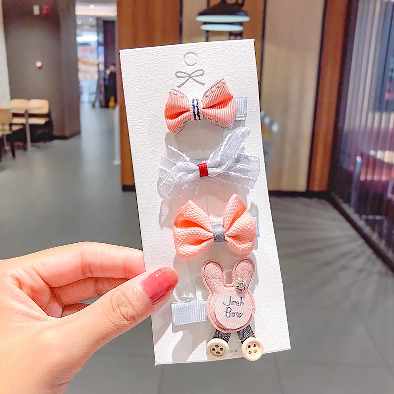 Hair Accessories Clips For Girls Kids Princess Headwear Birthday Holiday Gift Cute Animal Flower Pink Clip | Детская одежда и