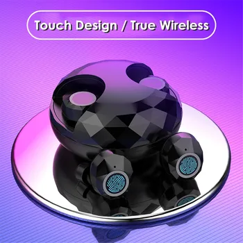 

2020 New Touch Design Wireless Bluetooth Earphones with Rotary Charging Compartment Earbuds for iphone Vivo Huawei LG Earplugs