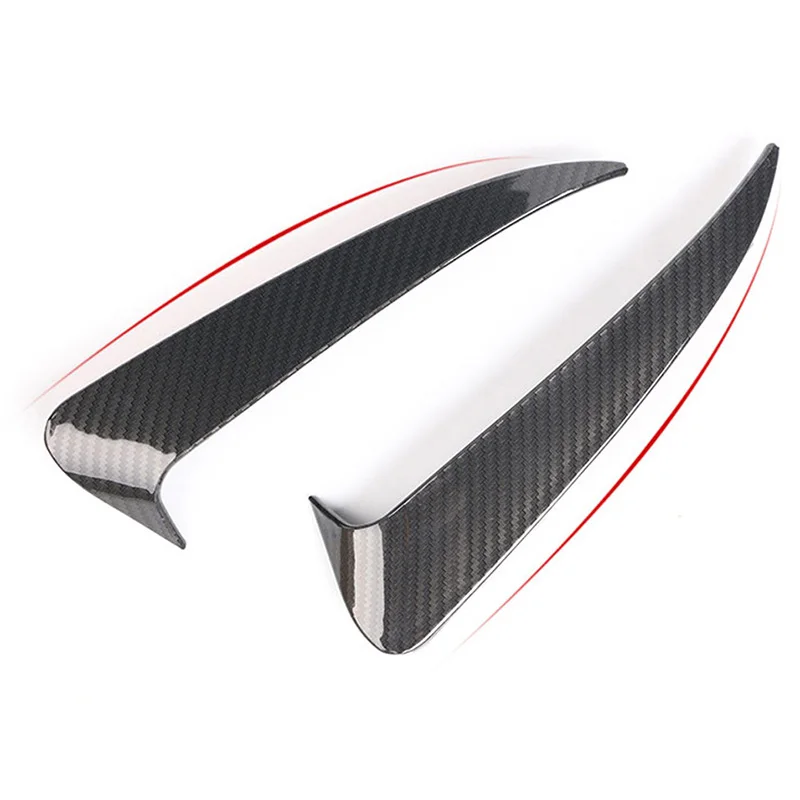 For Benz C Class W205 C43 C63 Amg Carbon Fiber Look Rear Bumper Air Vent Cover 2014- 2Pcs