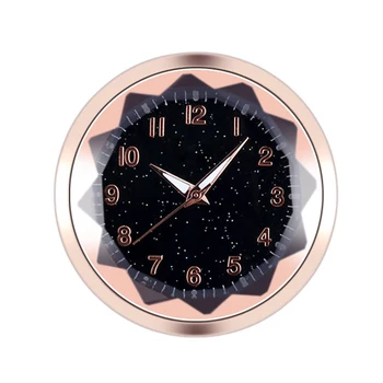 

1pc Mini Car Decorative Clock Stick-on Glass Cover Clock for Car SUV Car Styling