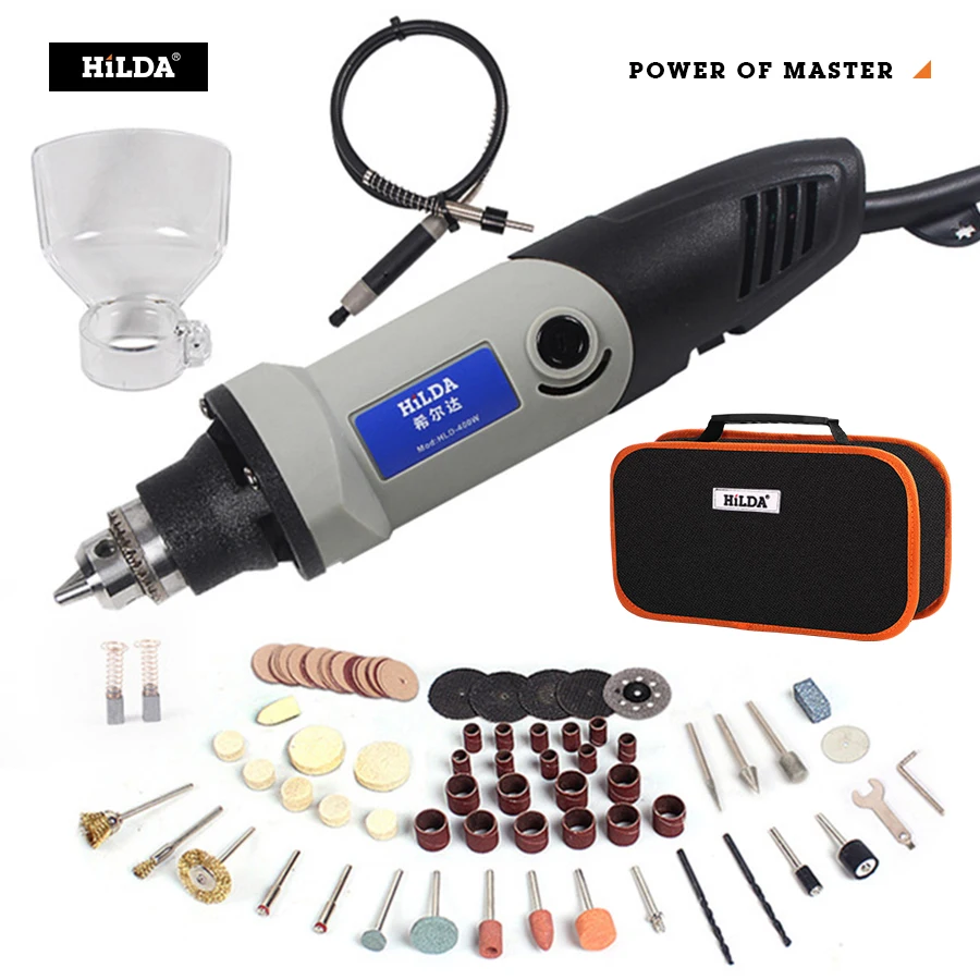 Elétrica com 6 Hilda Mini Broca Posição Velocidade Variável Dremel 220 v 400 w Estilo Ferramentas Rotativas Moagem Elétricas