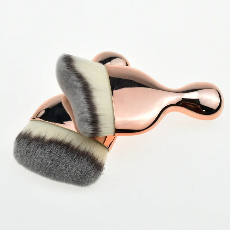 

New Single Golden Wine Cup Makeup Brush Wave Curved High Heel Makeup Brush Foundation Brush