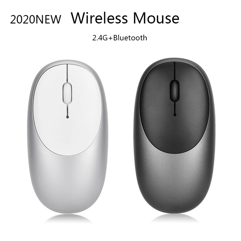 

Wireless Mouse Bluetooth Mouse Rechargeable Mice2.4Ghz USB Optical Mouse 4 Colors With charging cable For Macbook Laptop PC