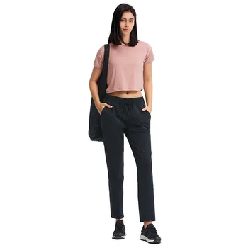 Loose Blouses Women Seamless Sport t-Shirts Sexy Yoga Crop Top Short Sleeve Running Shirts Solid Quick Dry Fitness Gym Crop Tops 5