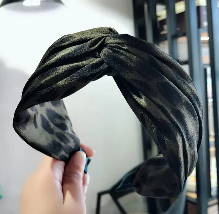 36 шт/лот DIY мульти ткани полоса контрастного цвета оголовье Леопард Крест Расширенный Уход за волосами и инструменты для укладки аксессуары для волос HA723